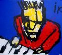 Herman brood  Ik op canvas 70x80cm